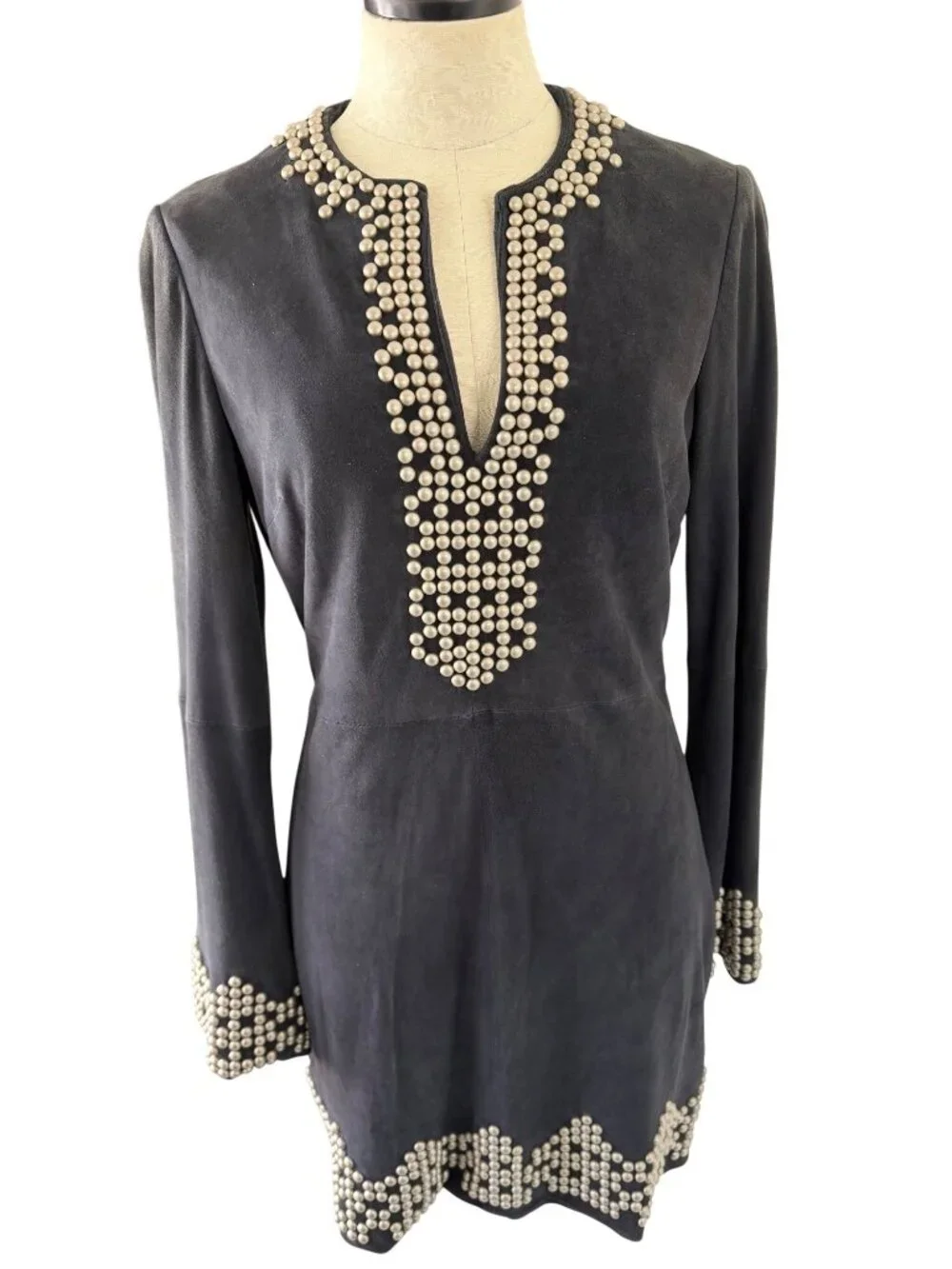 tory burch boho dress Womens Long Sleeve Studded Mini Size 8 Black Suede Western while the abstract Colour: HOT PINK Albinoni Suede Double Monk AU Size:18